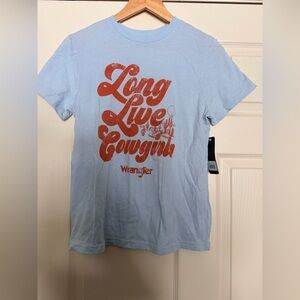 Wrangler Sky Blue Tee with Graphic